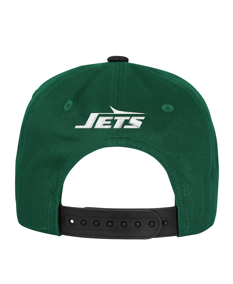 Outerstuff Big Boys and Girls Green New York Jets True Retro Adjustable Hat