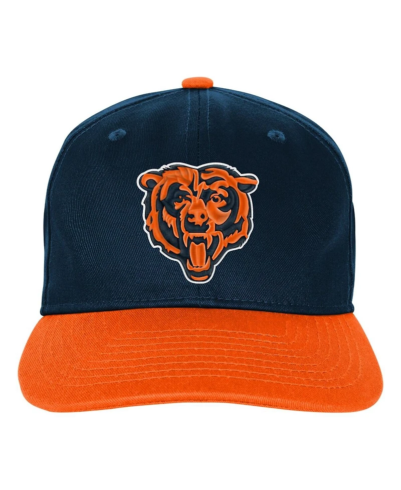 Outerstuff Big Boys and Girls Navy Chicago Bears True Retro Adjustable Hat