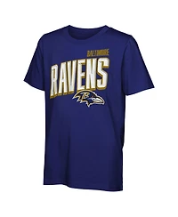 Outerstuff Big Boys and Girls Baltimore Ravens The Mix Combo T-Shirt Set