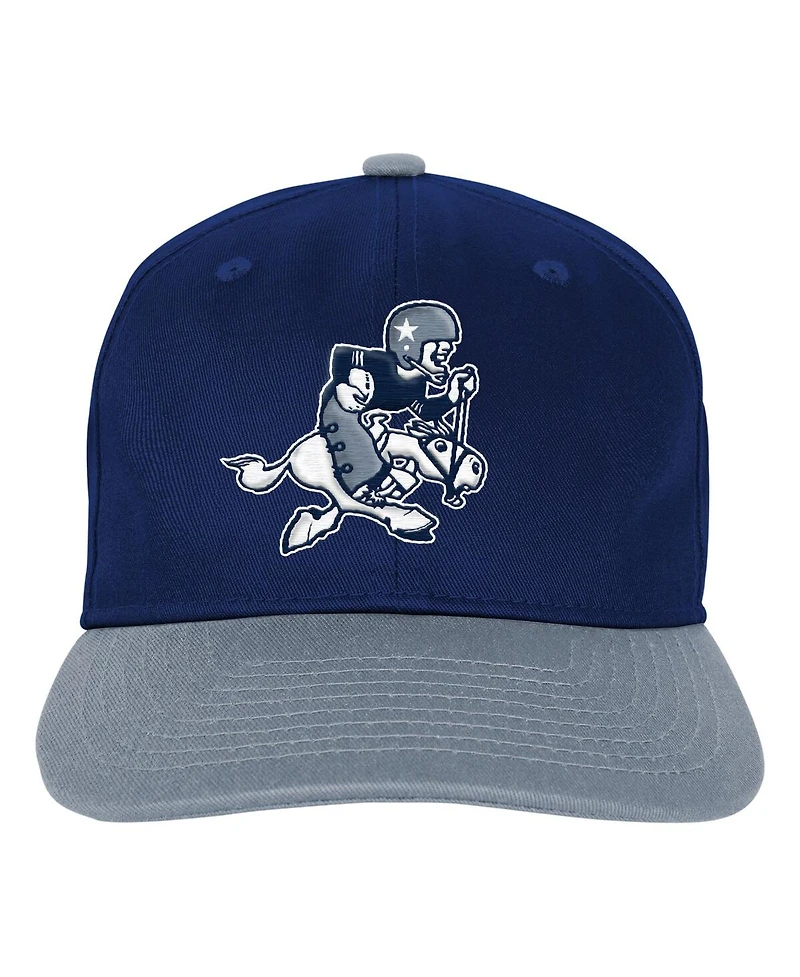 Outerstuff Big Boys and Girls Navy Dallas Cowboys True Retro Deadstock Snapback Hat