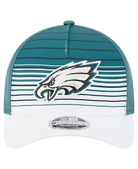 New Era Men's White/Midnight Green Philadelphia Eagles Adventure Gradient 9FORTY M-Crown A-Frame Adjustable Hat