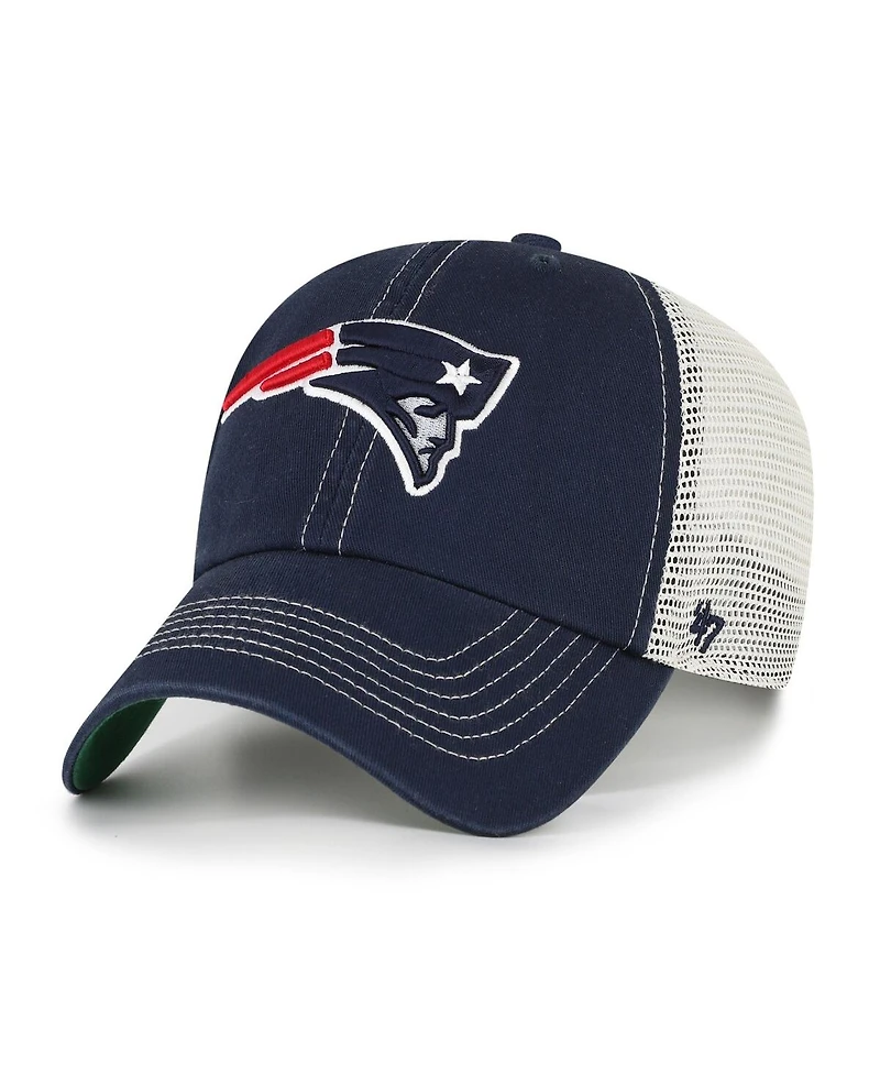 '47 Brand Men's Navy/Natural New England Patriots Trawler Trucker Clean Up Adjustable Hat