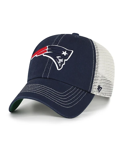 '47 Brand Men's Navy/Natural New England Patriots Trawler Trucker Clean Up Adjustable Hat