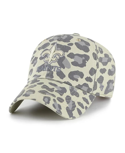 '47 Brand Women's Gray New Orleans Saints Bagheera Clean Up Adjustable Hat