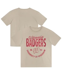 Outerstuff Toddler Tan Wisconsin Badgers News Flash T-Shirt