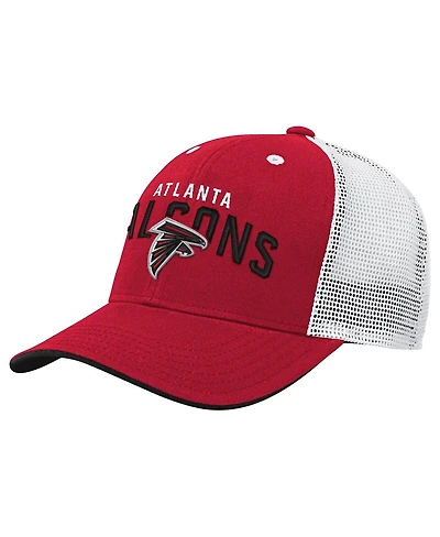 Outerstuff Big Boys and Girls Red Atlanta Falcons Core Lockup Trucker Adjustable Hat