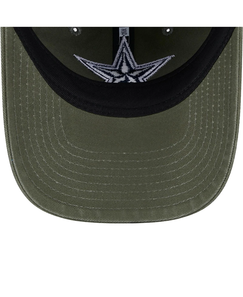 New Era Big Boys and Girls Olive Dallas Cowboys Main 9TWENTY Adjustable Hat