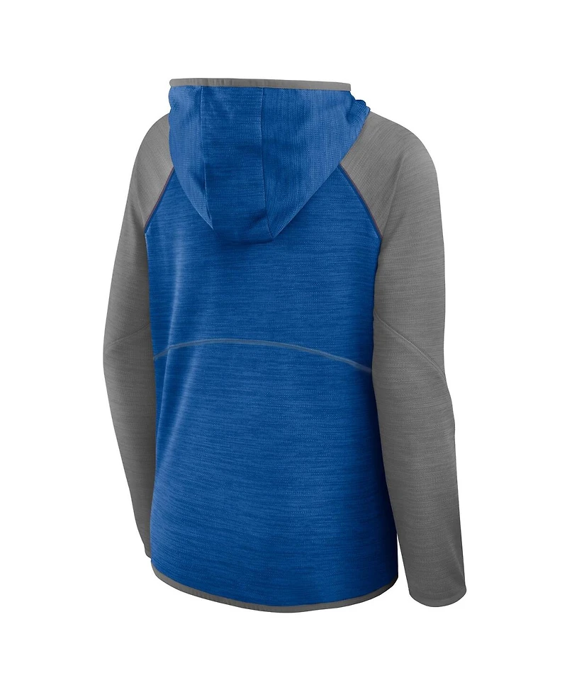 Fanatics Women's Blue Detroit Lions Plus End Around Pass Full-Zip Hoodie