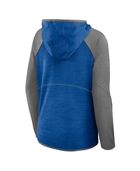 Fanatics Women's Blue Detroit Lions Plus End Around Pass Full-Zip Hoodie