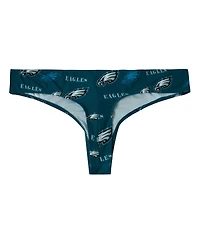 Concepts Sport Women's Midnight Green Philadelphia Eagles Mosaic All Over Print Thong