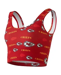 Concepts Sport Women's Red Kansas City Chiefs Mosaic Allover Print Bralette