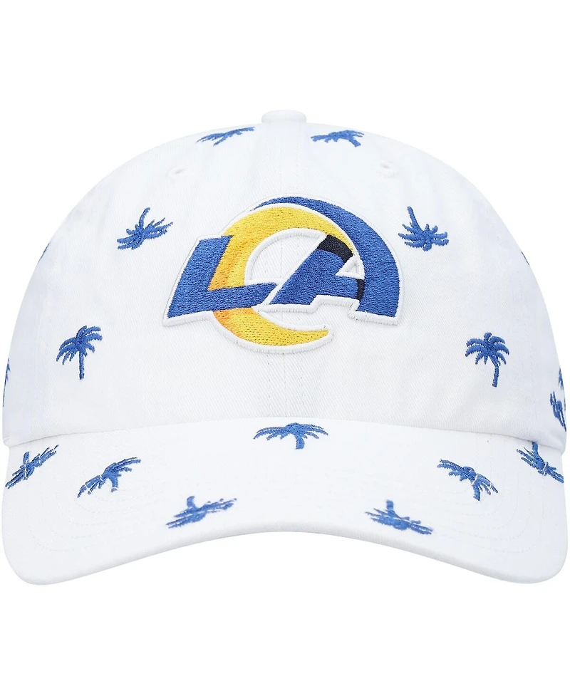 '47 Brand Women's White Los Angeles Rams Confetti Clean Up Adjustable Hat