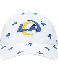 '47 Brand Women's White Los Angeles Rams Confetti Clean Up Adjustable Hat