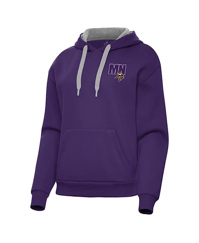 Antigua Women's Purple Minnesota Vikings Victory Pullover Hoodie