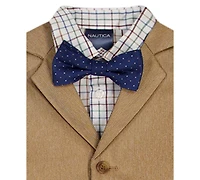 Nautica Boys 2T-7 4-Piece Herringbone Shirt, Pants, Tie and Vest Set
