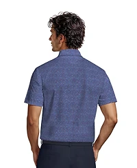 Pga Tour Men's Micro-Floral Polo Shirt