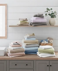 The Bath House Cotton 4-Pack Washcloth Set, 13" x