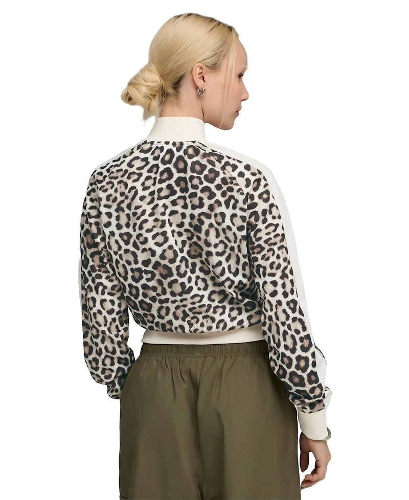 Puma Women's T7 Leopard Luxe Short Track Jacket