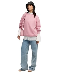 Puma Women's Essential Oversized Crew Fleece Sweatshirt