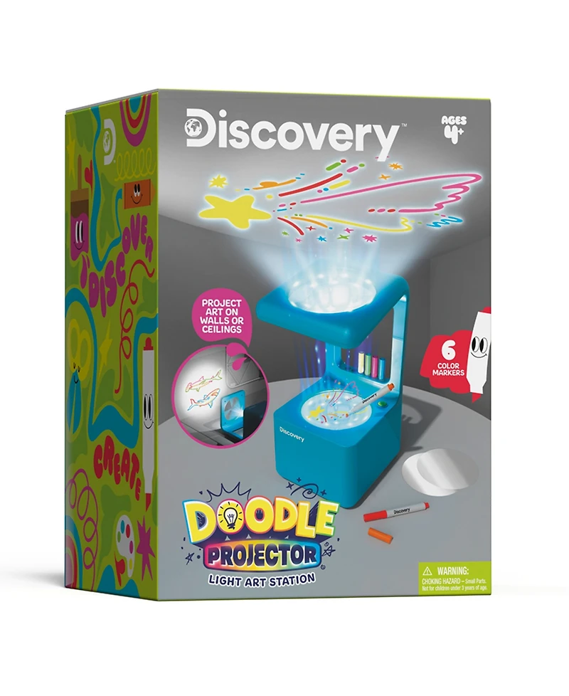 Discovery Kids Doodle Projector Light Art Station 17 Piece