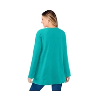 Woman Within Women's Sherpa Sweatshirt