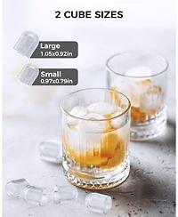 Cowsar Countertop Ice Maker Machine, 8 Cubes 6 mins, 26lb/Day with 2 Sizes- Portable Mini, Basket/Scoop for Home/Party/Bar