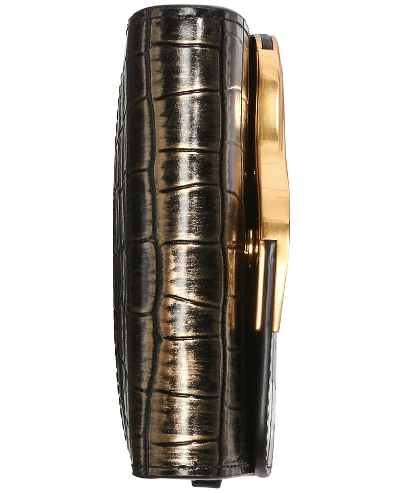 Donna Karan New York Women's Malverne Metallic Croco String Wallet