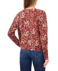 CeCe Women's Long Sleeve Pull-On Sweater