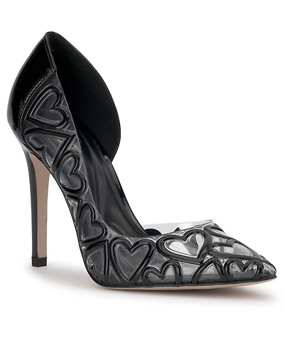 Jessica Simpson Women's Palvin Vinyl Heart Pumps