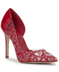 Jessica Simpson Women's Palvin Vinyl Heart Pumps