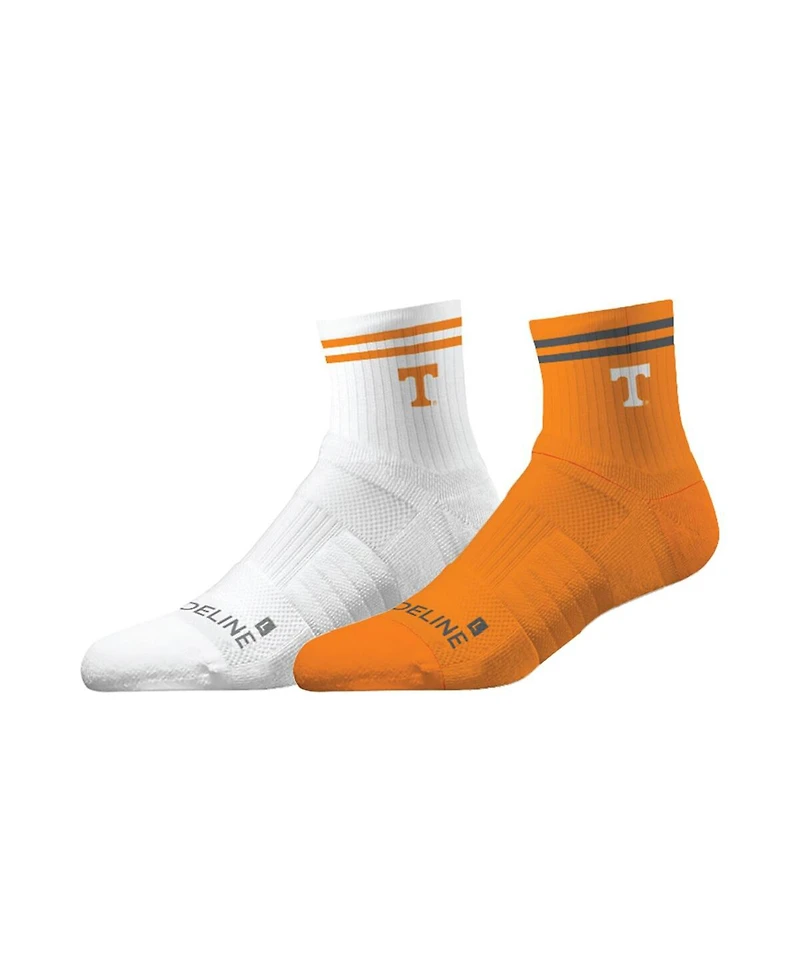 Strideline Men's and Women's Tennessee Volunteers Premium Knit 2-Pack Half Calf Socks Set