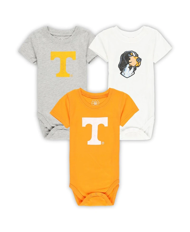 Wes & Willy Baby Boys and Girls Tennessee Volunteers 3-Pack Bodysuit Set