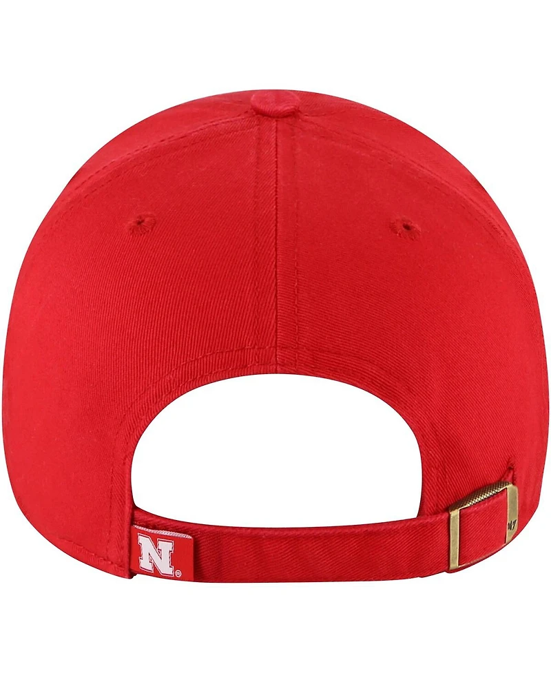 '47 Brand Women's Scarlet Nebraska Huskers Sidney Clean Up Adjustable Hat