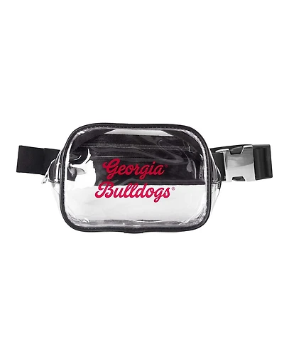 Logo Brands Georgia Bulldogs Clear Belt Bag