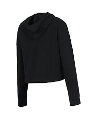 Concepts Sport Women's Black Inter Miami Cf Elevation Tri-Blend Long Sleeve Pullover Hoodie