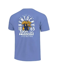 Image One Big Boys and Girls Royal Kentucky Wildcats Comfort Colors Mascot Overlay T-Shirt