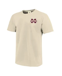 Image One Men's and Women's Natural Mississippi State Bulldogs Hyper Local Postcard T-Shirt