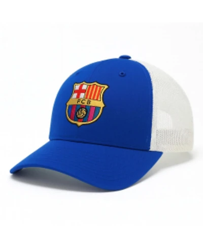 1863FC Men's Royal Barcelona Washed Trucker Adjustable Hat