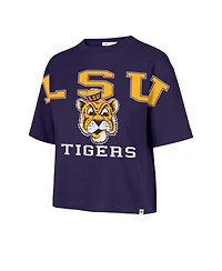 '47 Brand Women's Purple Lsu Tigers Outreach City Relaxed Cropped T-Shirt
