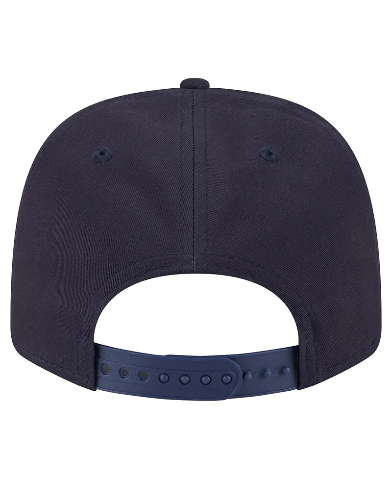 New Era Men's Navy Seattle Mariners Circle Patch 9SEVENTY Stretch-Snap Hat