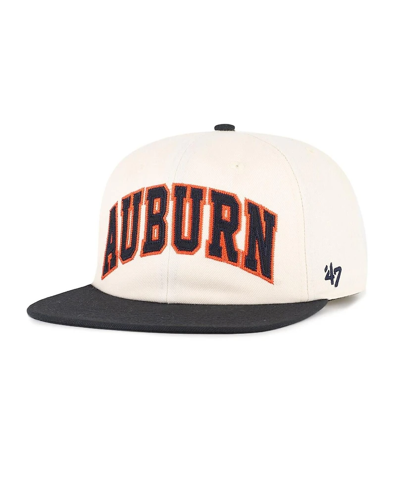'47 Brand Men's and Women's Natural Auburn Tigers Crossover Off Hand Captain Adjustable Hat