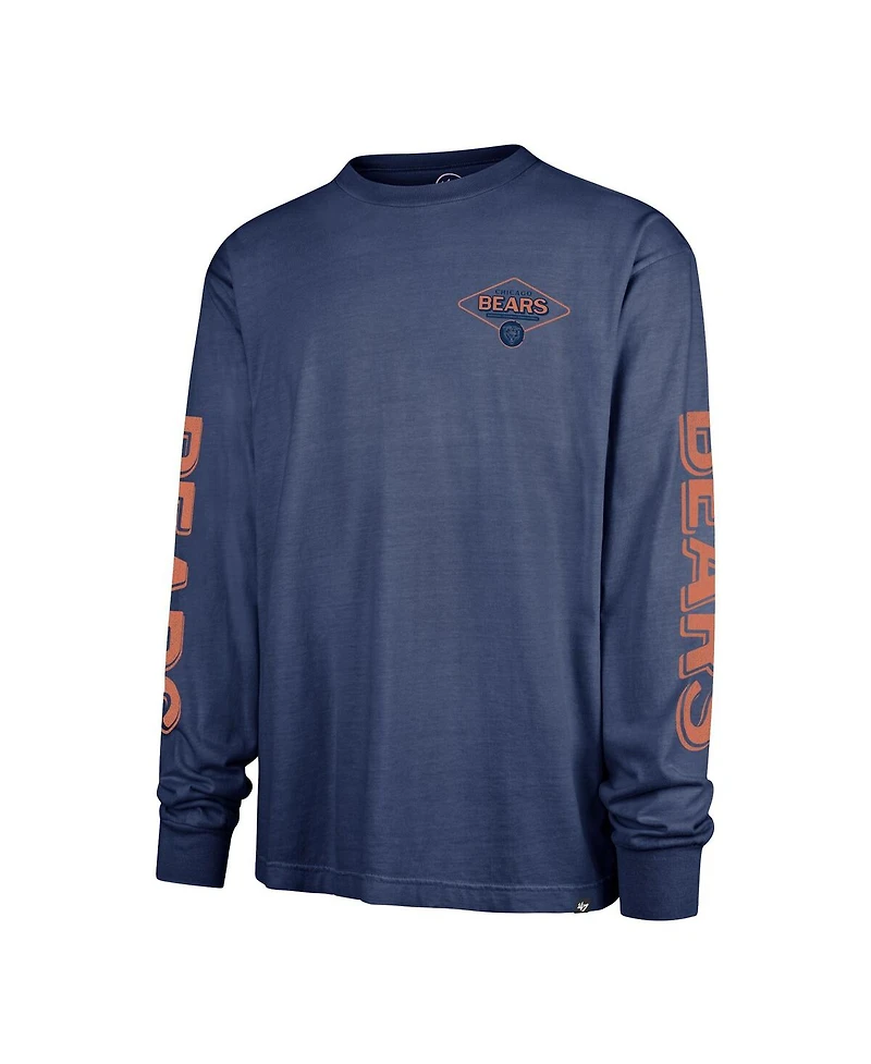 '47 Brand Men's Navy Chicago Bears Cairn Ravine Foundation Long Sleeve T-Shirt