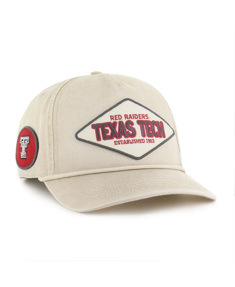 '47 Brand Men's and Women's Cream Texas Tech Red Raiders Outdoorsmen Cairn Hitch Adjustable Hat