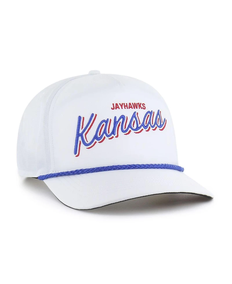 '47 Brand Men's White Kansas Jayhawks Fairway Hitch Adjustable Hat