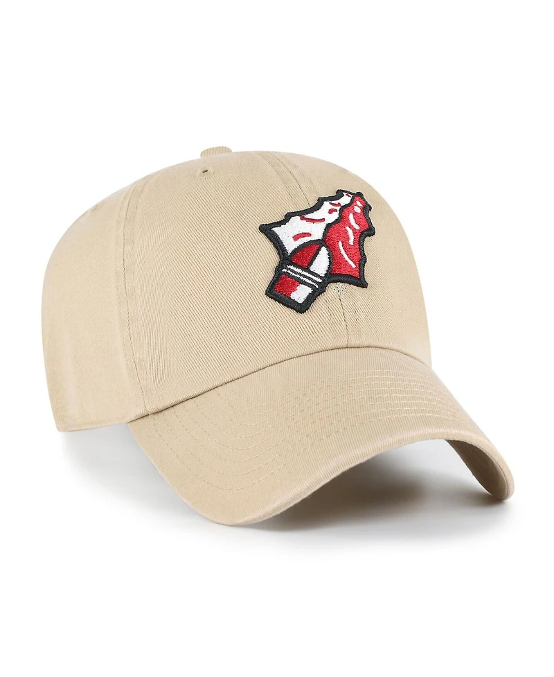 '47 Brand Big Boys and Girls Khaki Florida State Seminoles Clean Up Adjustable Hat