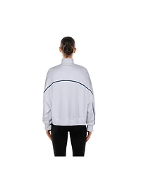 New Era Women's White Denver Broncos Functional Fandom Quarter-Zip Sweatshirt