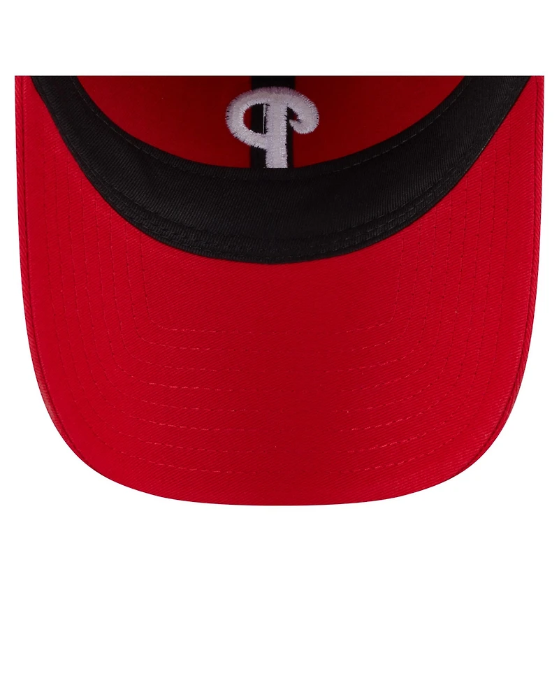 New Era Women's Red Philadelphia Phillies Ornament 9TWENTY Adjustable Hat