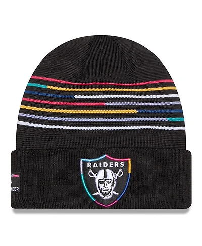 New Era Men's Black Las Vegas Raiders 2025 Nfl Crucial Catch Cuffed Knit Hat
