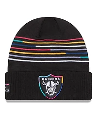 New Era Men's Black Las Vegas Raiders 2025 Nfl Crucial Catch Cuffed Knit Hat