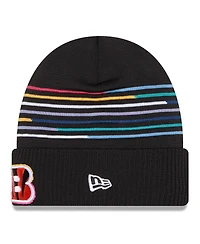 New Era Men's Black Cincinnati Bengals 2025 Nfl Crucial Catch Cuffed Knit Hat